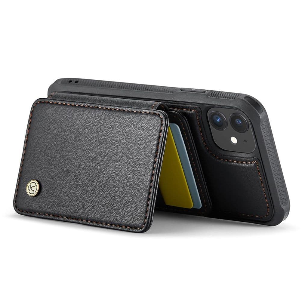 JEEHOOD iPhone 11 Skal med Magnetisk Korthållare – Svart - Bild 4