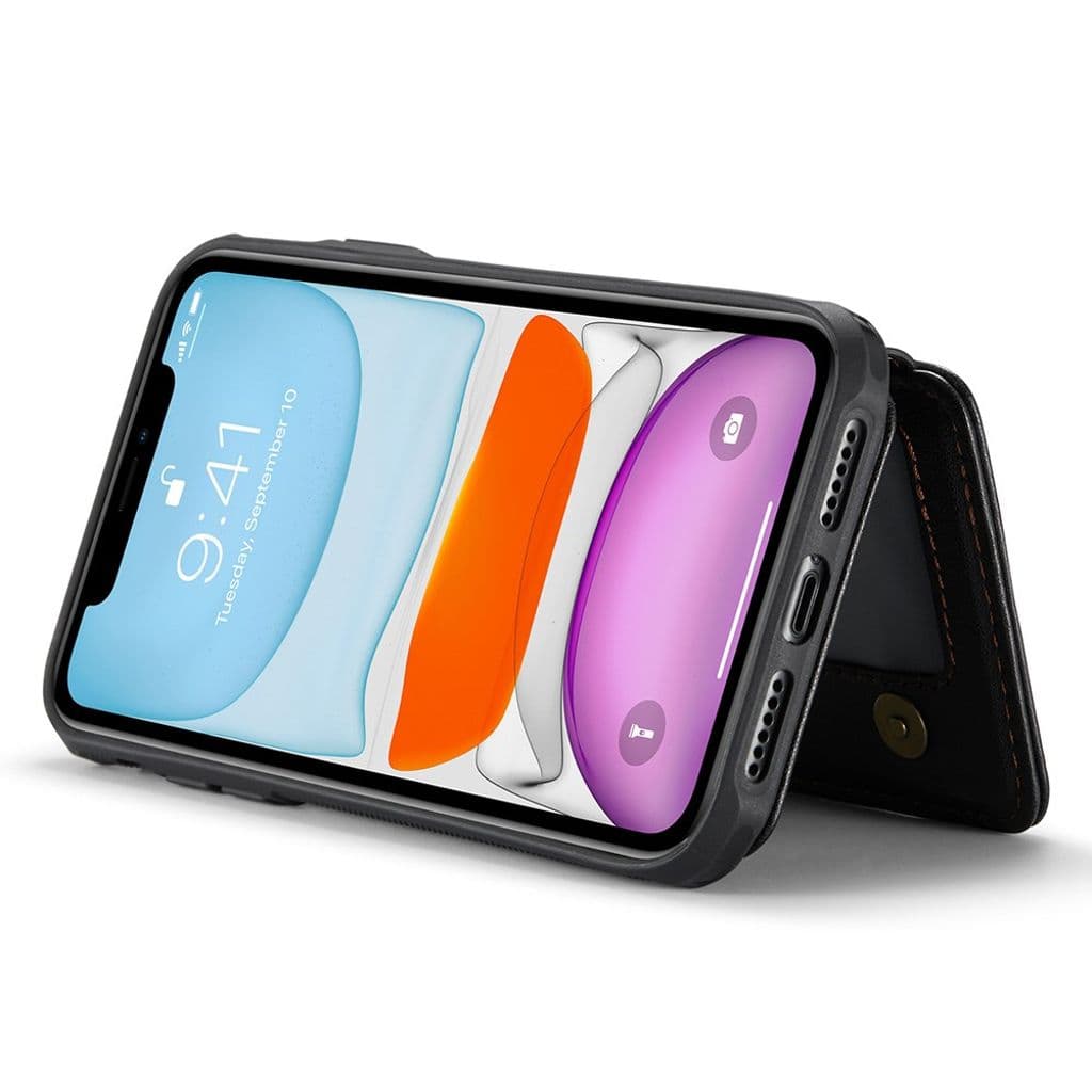 JEEHOOD iPhone 11 Skal med Magnetisk Korthållare – Svart - Bild 5