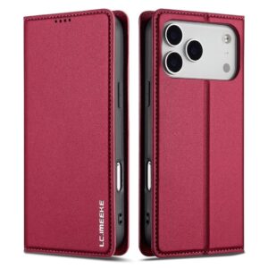 LC.IMEEKE iPhone 17 Pro Plånboksfodral – Rosa