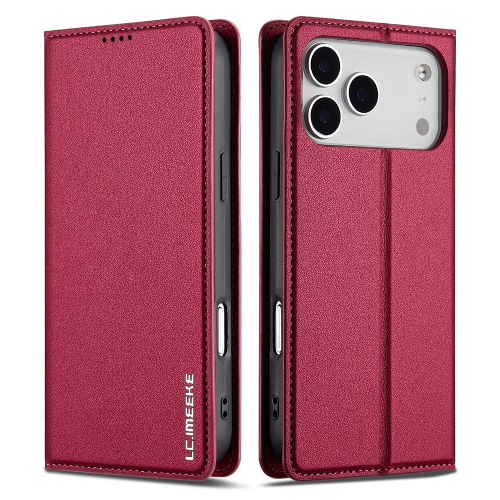 LC.IMEEKE iPhone 17 Pro Plånboksfodral – Rosa