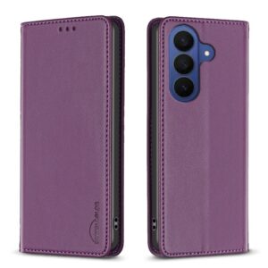 BINFEN COLOR Galaxy A57 5G Plånboksfodral BF18 - Mörkviolett