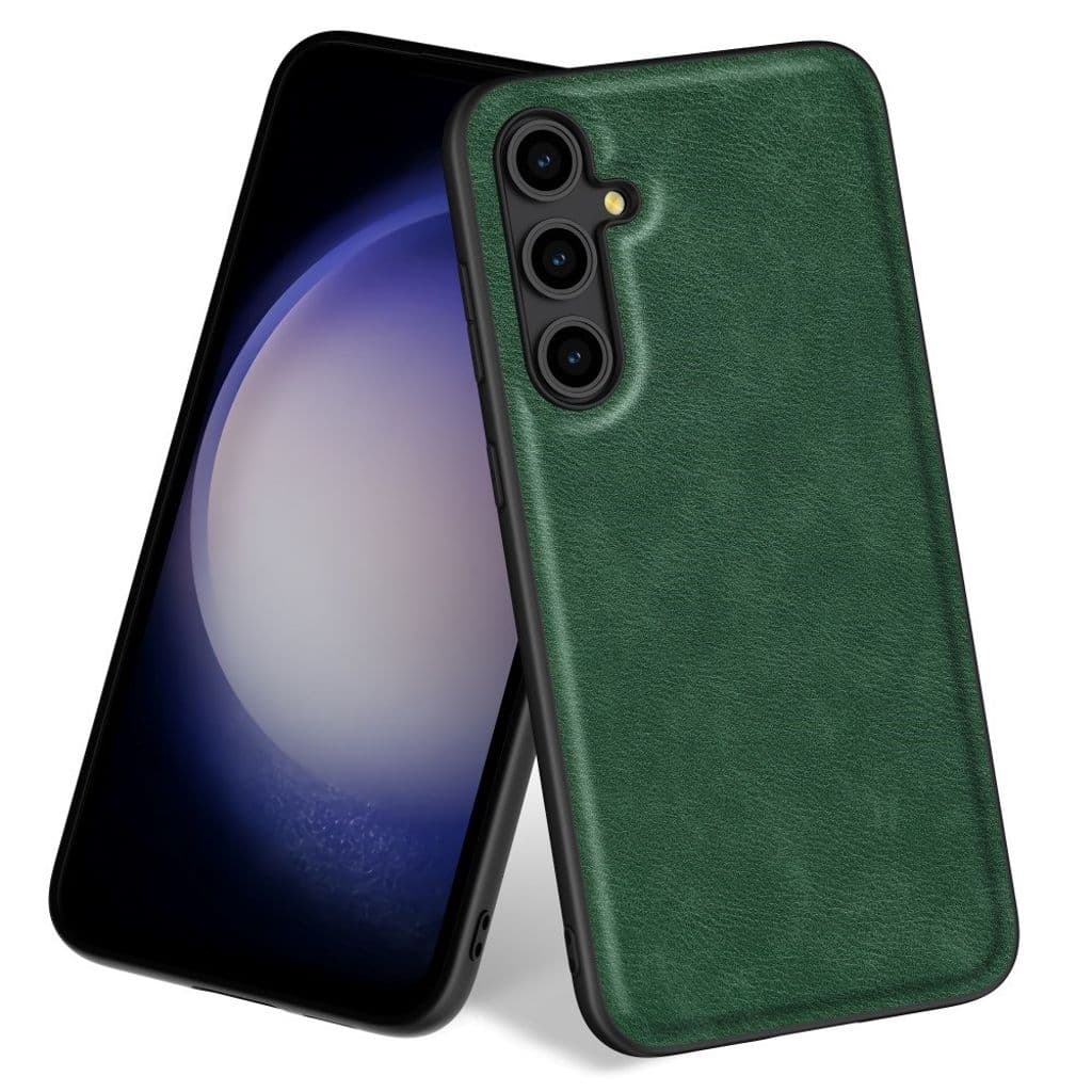 Samsung Galaxy A55 5G Fodral PU Läder+TPU+PC Shell Retro Telefonskal - Grön