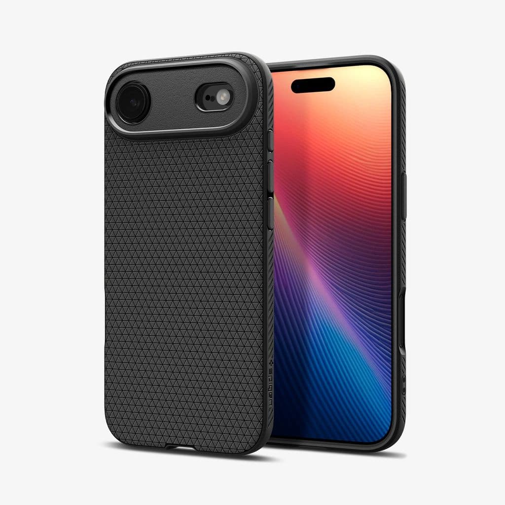 Spigen iPhone 17 Air Liquid Air Skal - Matte Black - Bild 8