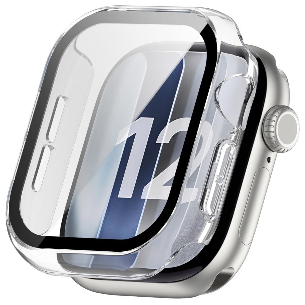 Apple Watch 46mm Skal med härdat glas - Transparent