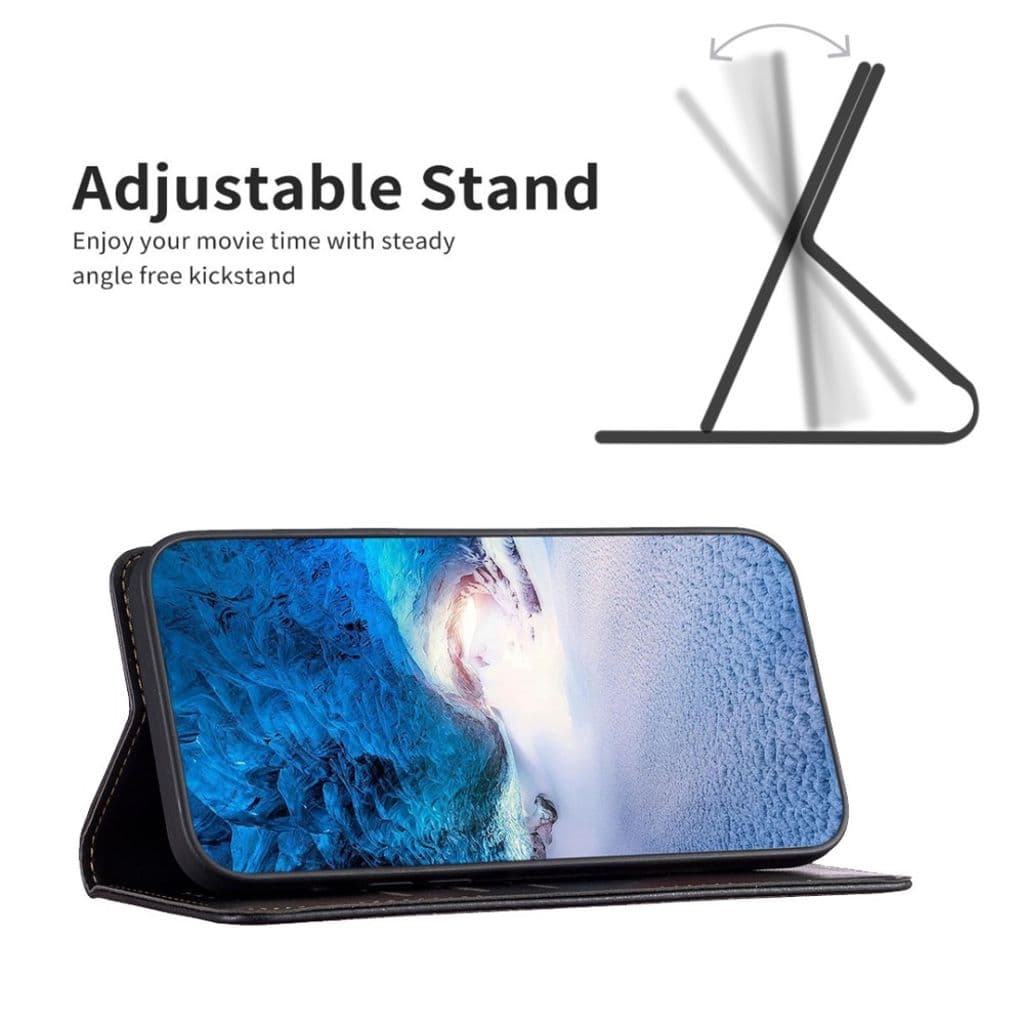 BINFEN COLOR Samsung Galaxy S25 FE Fodral med Stativ - Svart - Bild 4