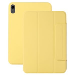 iPad A16 11" 2025/10.9" 2024 Trefaldigt fodral i PU-läder - Gul