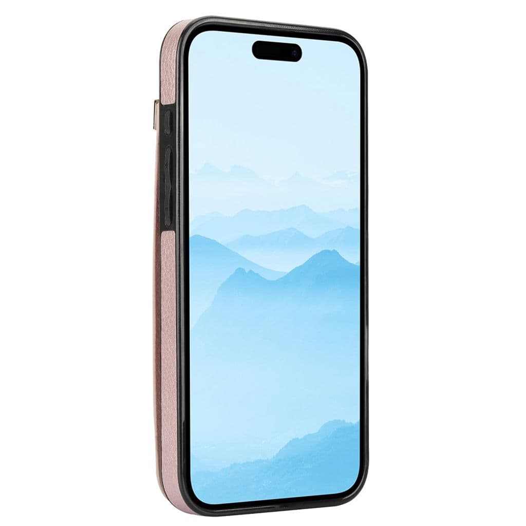 iPhone 16 Skal med plånbbok i PU-läder - Rosa - Bild 3