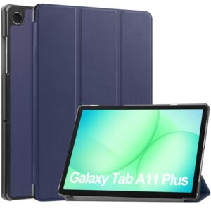 Samsung Galaxy Tab A11 Plus/A9 Plus fodral med ställ - Blå
