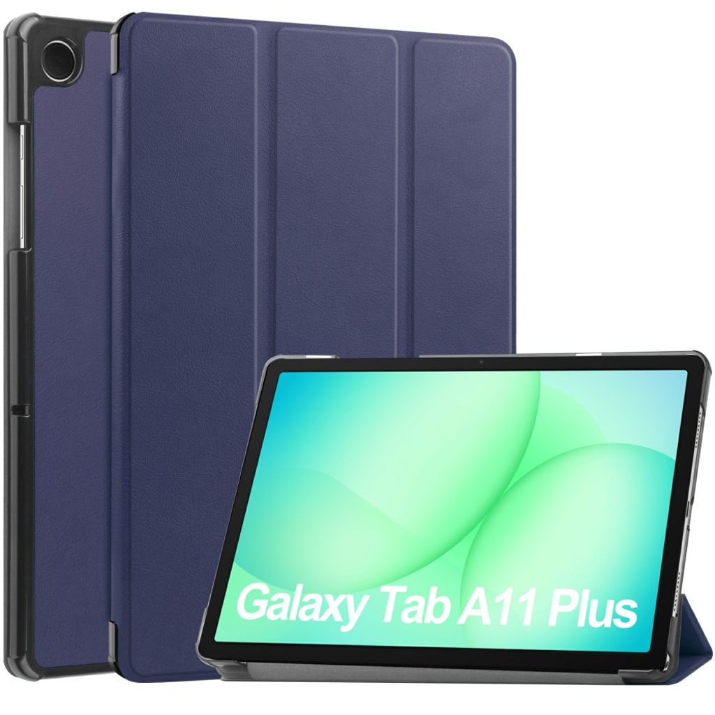 Samsung Galaxy Tab A11 Plus/A9 Plus fodral med ställ - Blå