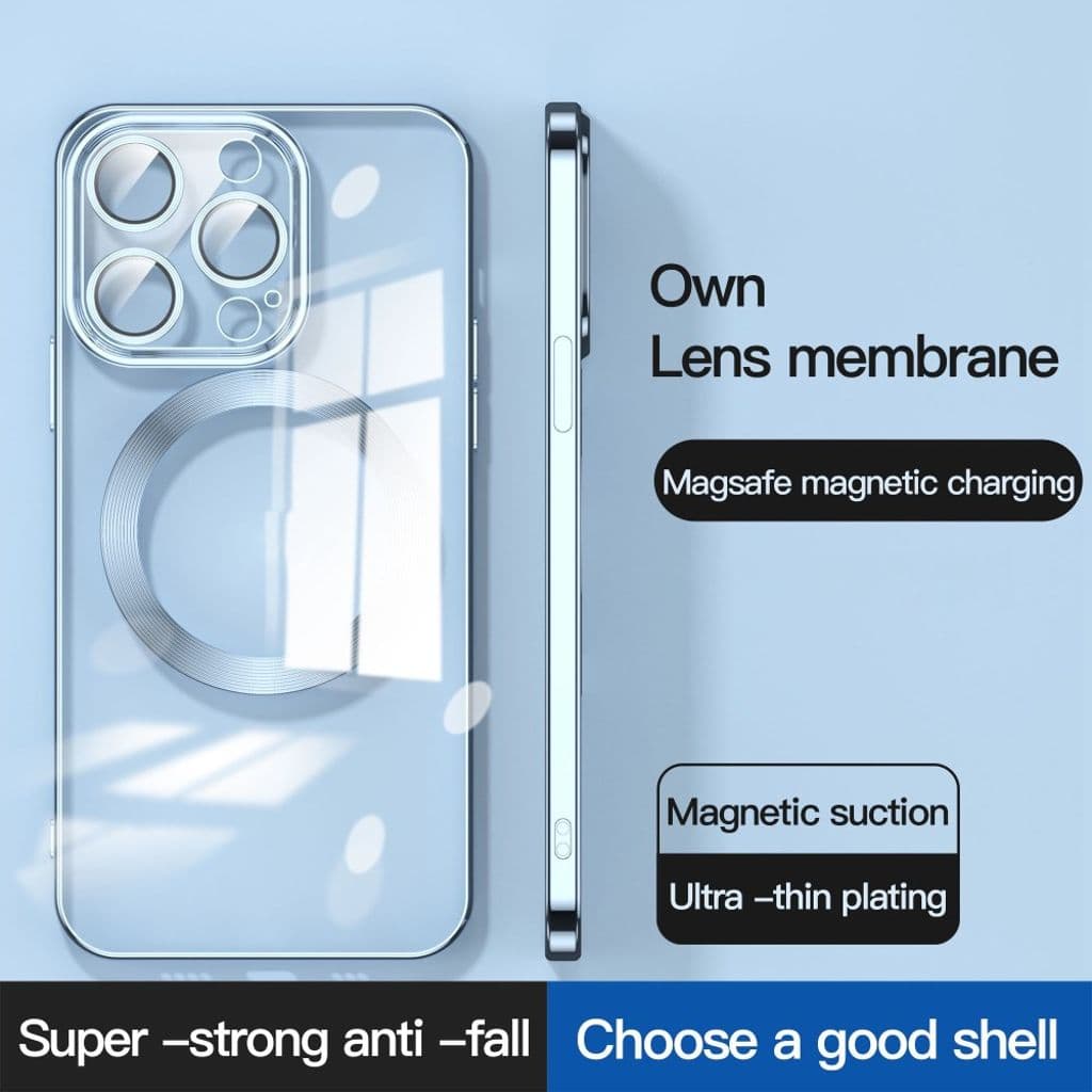 iPhone 14 MagSafe-skal med linsskydd – Mörkblå - Bild 2