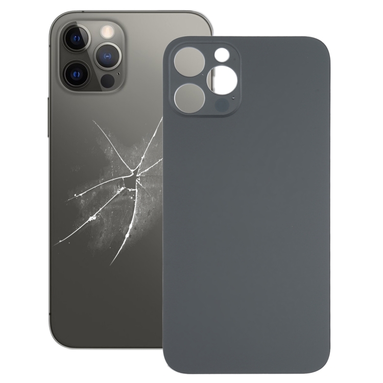 iPhone 12 Pro Baksida utan logga - Svart