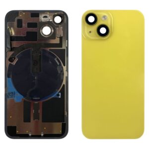 iPhone 14 Baksida med smådelar - Gul