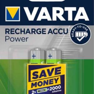 VARTA Recharge Accu Power AA-batteri 2600 mAh, 2-pack