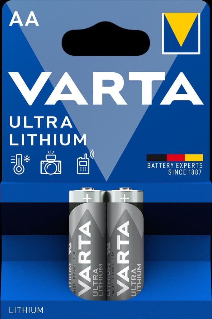 VARTA Ultra Lithium AA-batteri, 2-pack