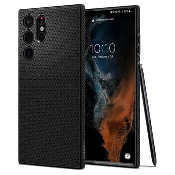 Spigen Liquid Air Skal för Galaxy S22 Ultra - Svart - Bild 3