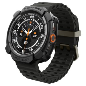 Spigen Rugged Armor Skal till Samsung Galaxy Watch Ultra 2 47mm - Svart