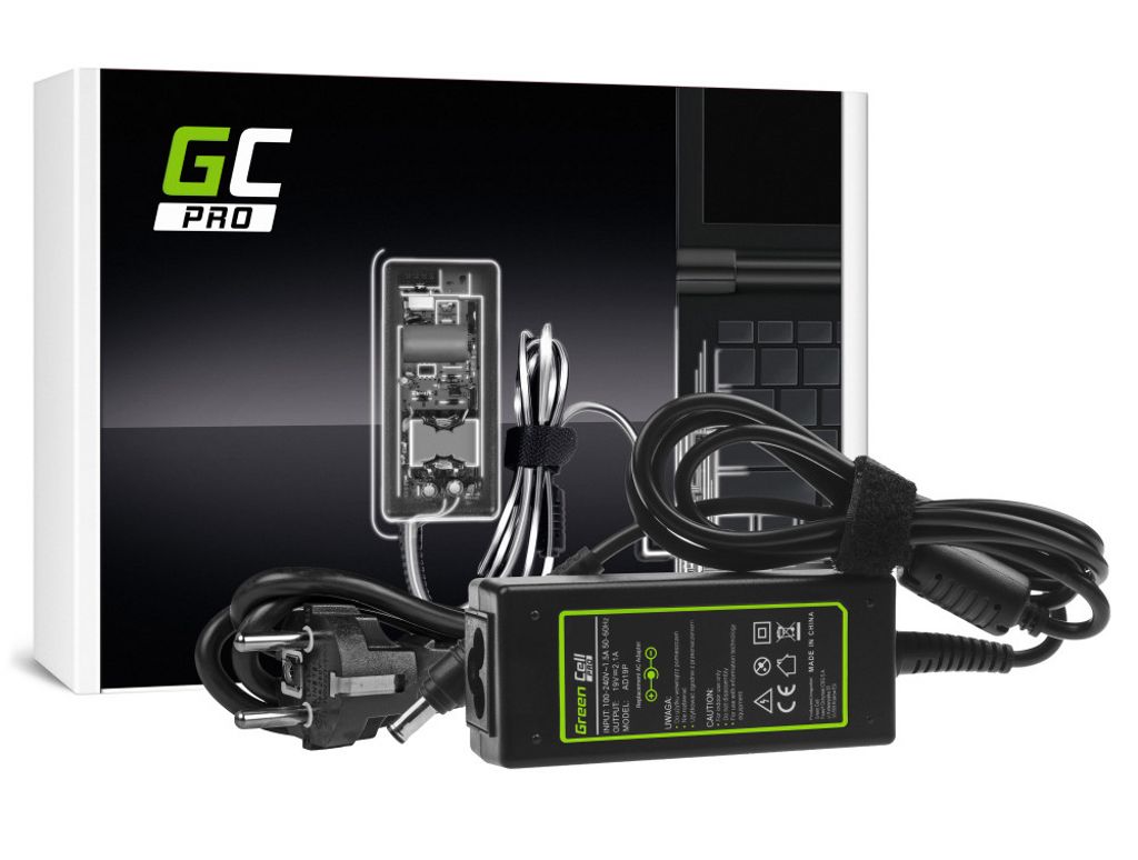Green Cell PRO Laddare / Nätadapter 19V 2.1A 40W till Samsung
