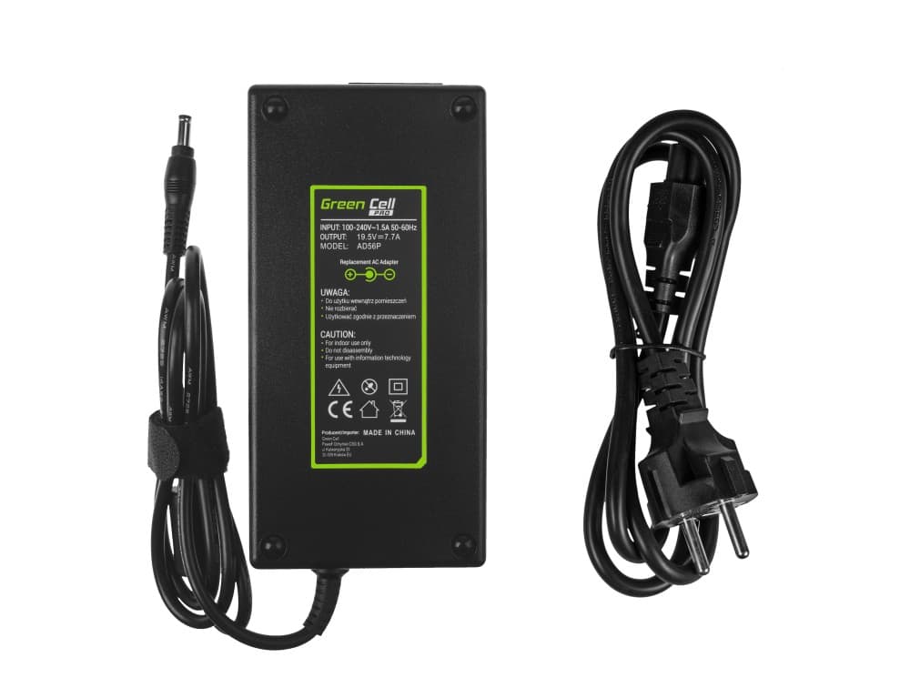 Green Cell Pro Charger för Asus G550 etc., 19,5V 7,7A 150W - Svart - Bild 2