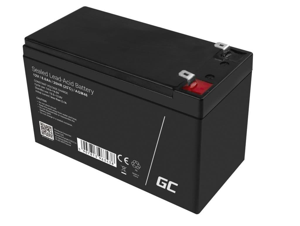 Green Cell AGM VRLA 12V 8Ah underhållsfritt batteri - Bild 5