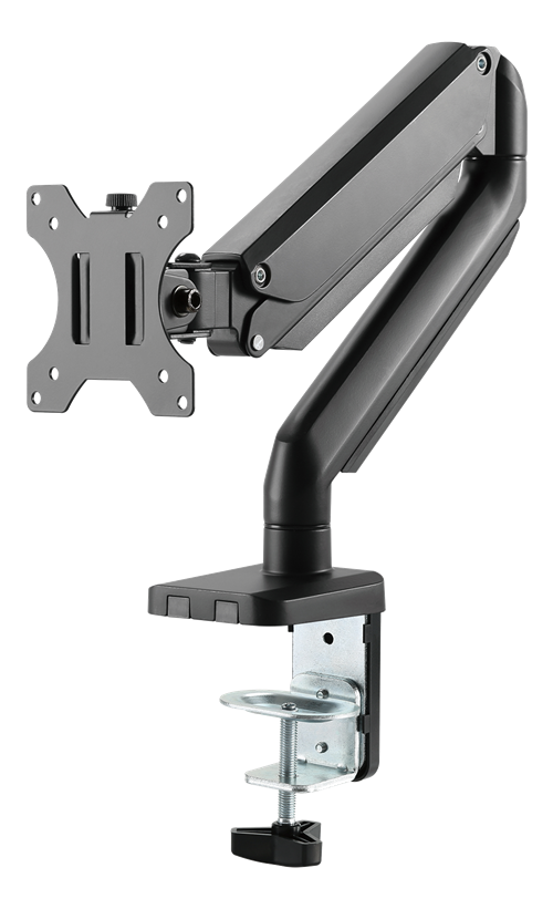 Deltaco Office Premium Monitor Arm med Gasfjäder, 17"-32" - Svart