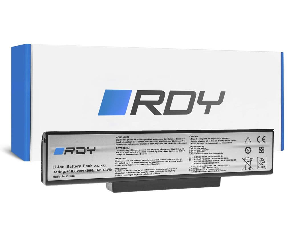 RDY Batteri A32-K72 till Asus N71 K72 K72J K72F K73S K73SV N71 N71J