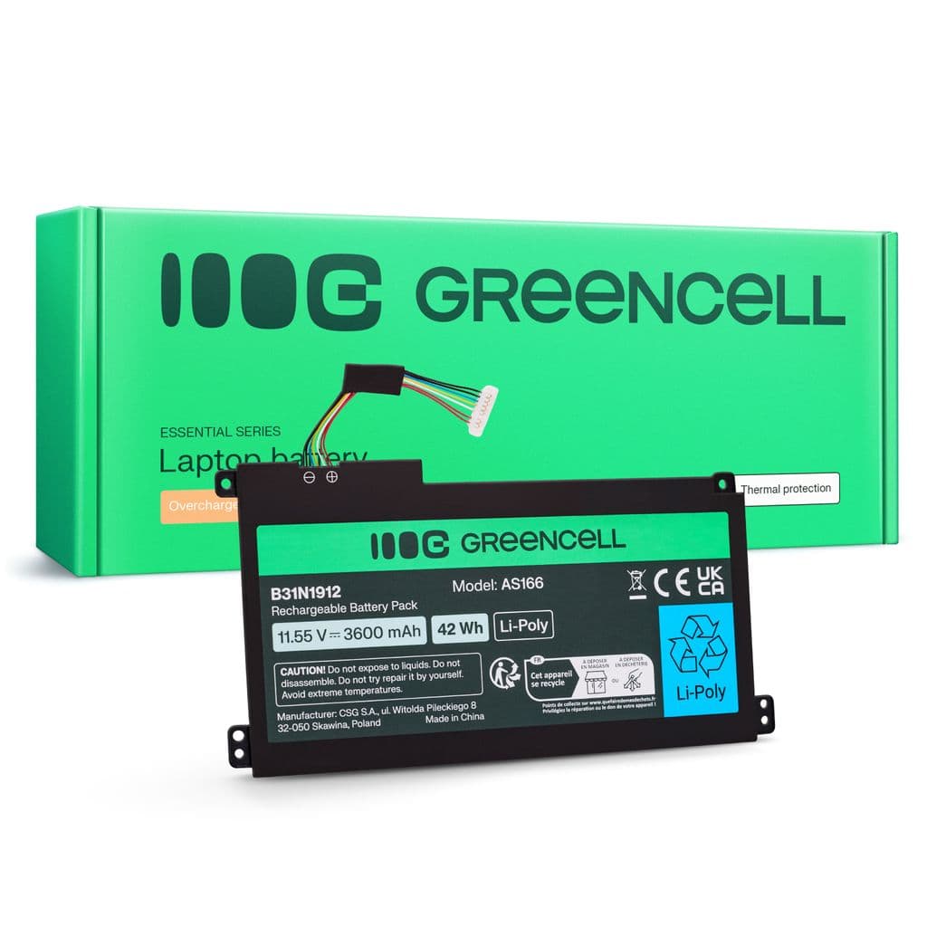 Green Cell Batteri till Asus C31N1912 / B31N1912 3HWPP ASUS VivoBook 14