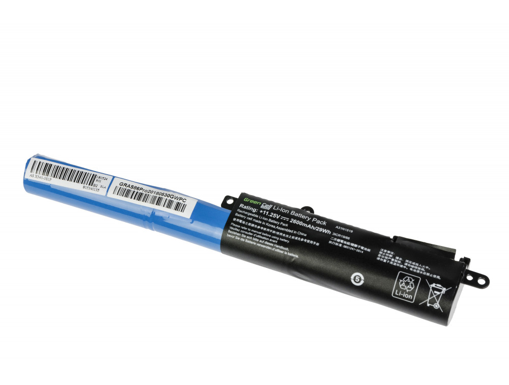 Green Cell Pro Batteri till Asus A31N1519, F540 etc. 2600mAh, 11.25V