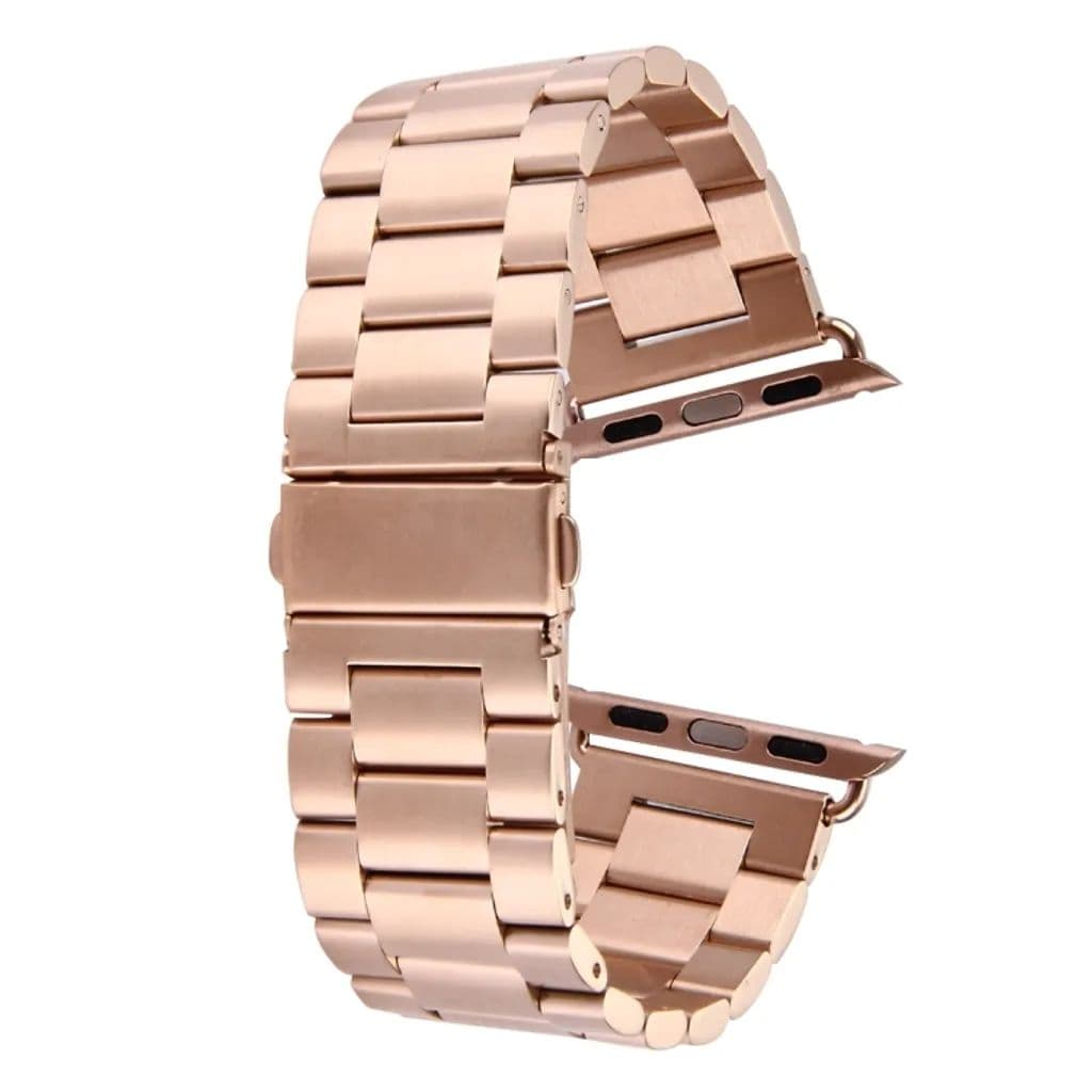 Apple Watch 38/40/41/42mm Rostfritt Stål Klockarmband - Roséguld