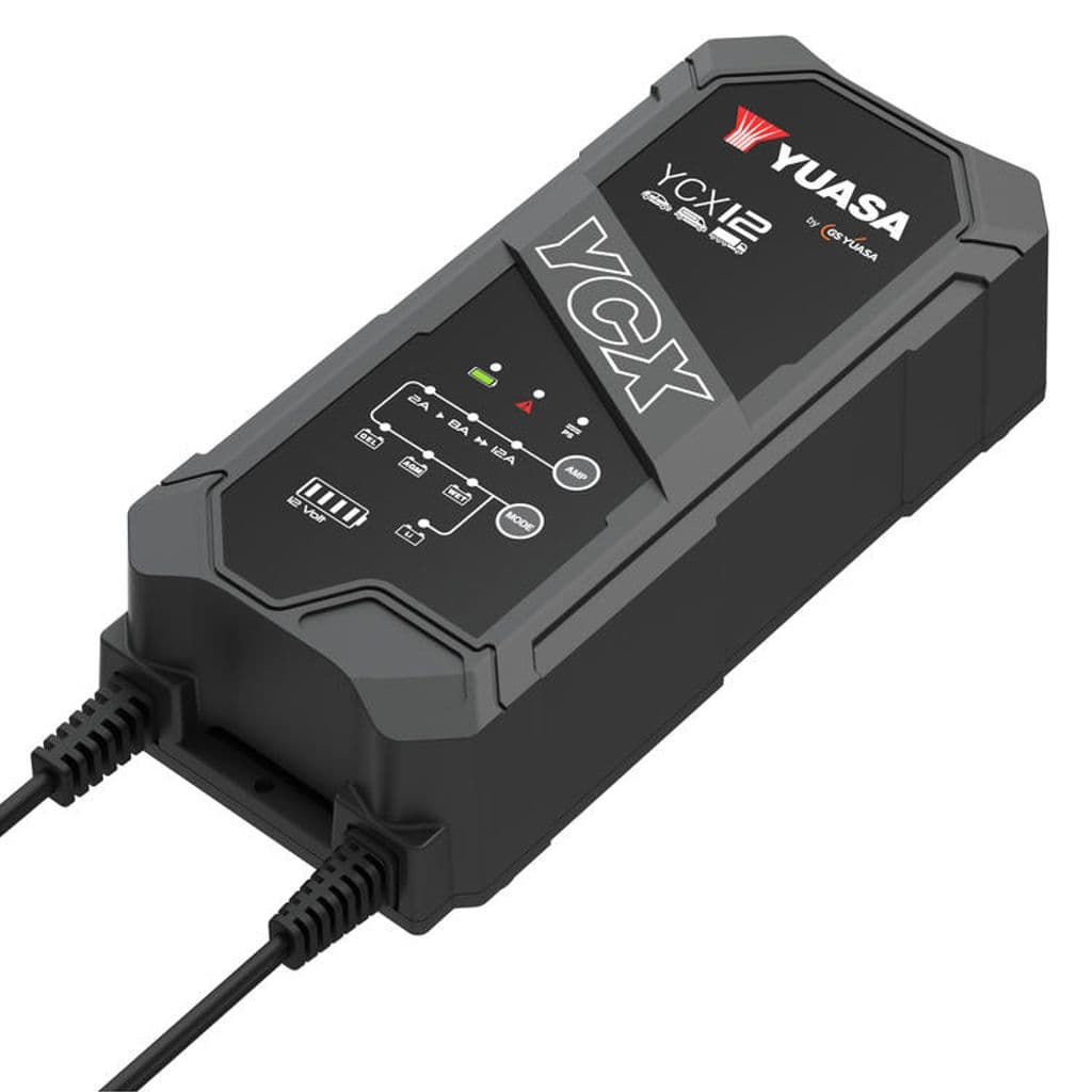12V Yuasa YCX Smart 2A-12A laddare 2-240ah