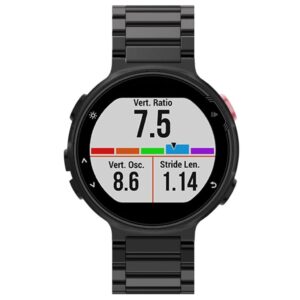 Garmin Forerunner 220/230/235/630/620/735 Klockarmband i Stål - Svart