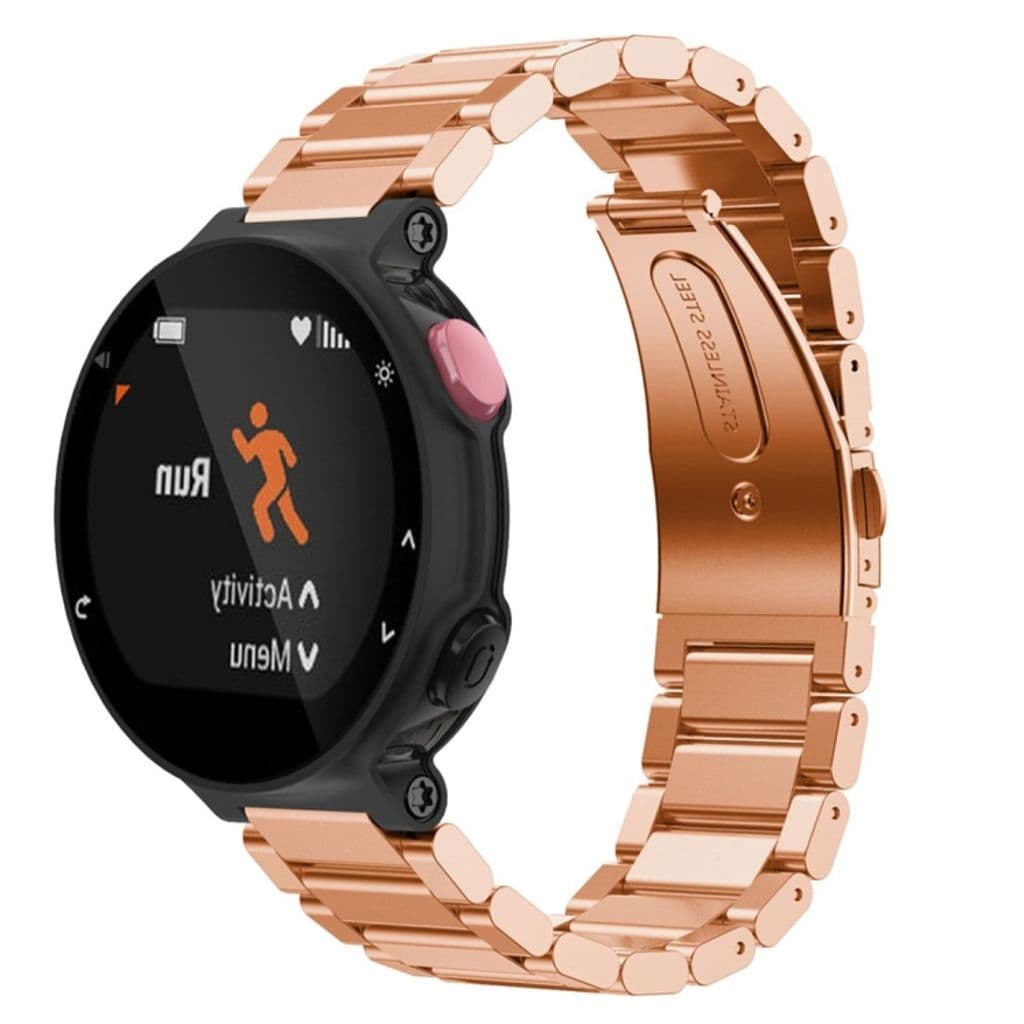 Garmin Forerunner 220/230/235/630/620/735 Klockarmband i Stål - Roséguld