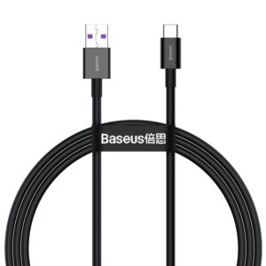 Baseus Snabbladdningskabel USB-A till USB-C 66W, 1m - Svart