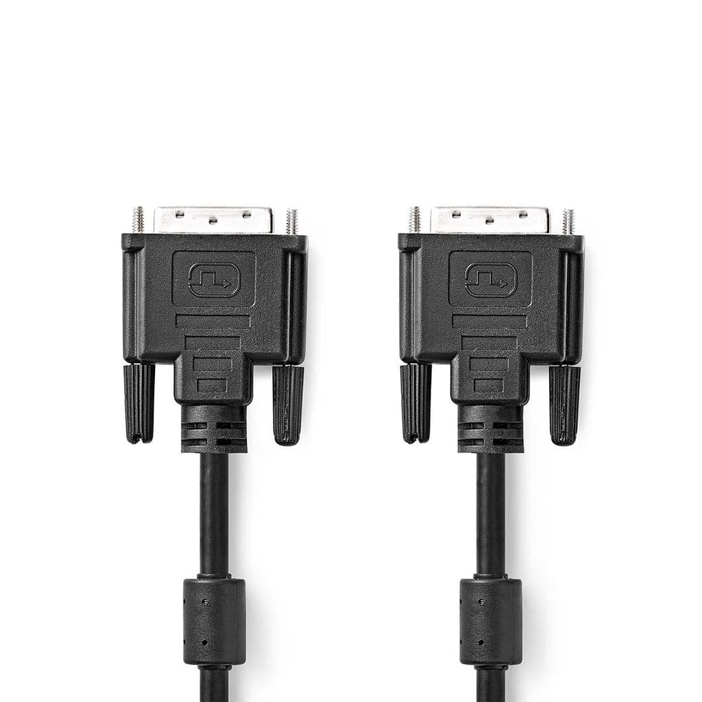 Nedis DVI-kabel, 3m - Svart