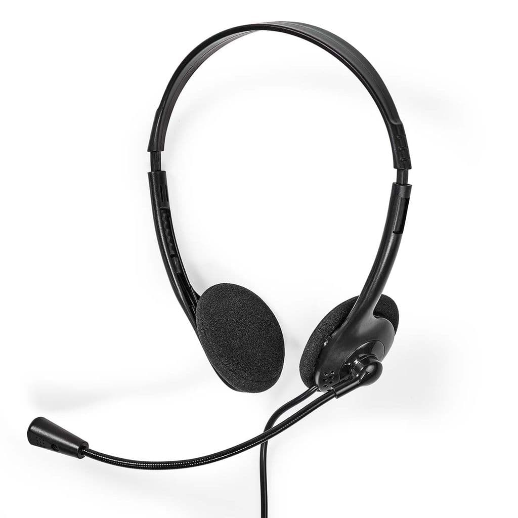 Nedis PC Headset On-Ear - Svart