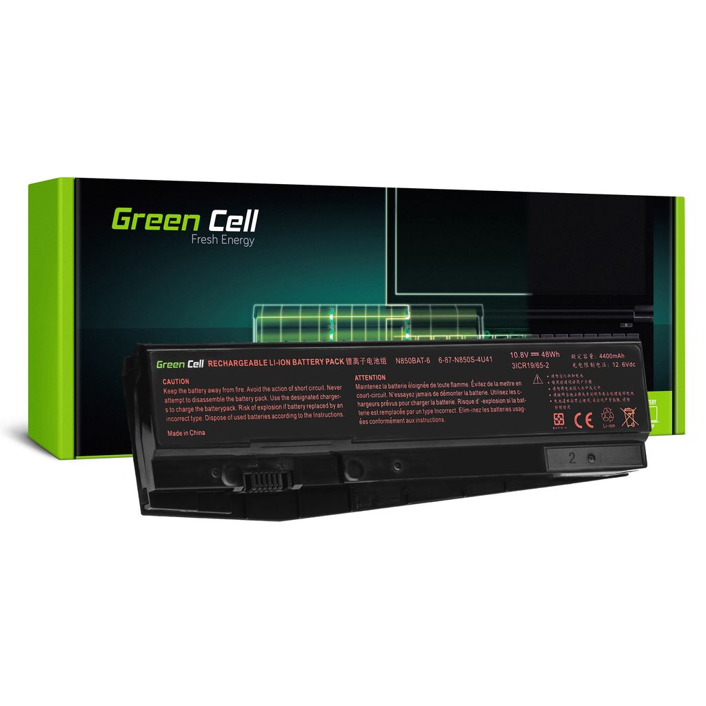 Green Cell N850BAT-6 Laptopbatteri för Clevo och Hyperbook N85-serien