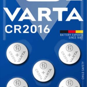 VARTA Lithium Coin knappcellsbatteri CR2016, 5-pack