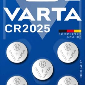 VARTA Lithium Coin knappcellsbatteri CR2025, 5-pack