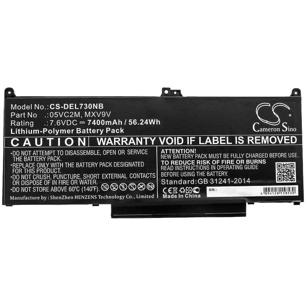 Batteri till Dell Latitude 13 7300(N052L7300-D1716FCN) mfl