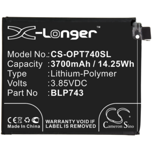 Batteri till OnePlus 7T, 3700mAh, 3.85V