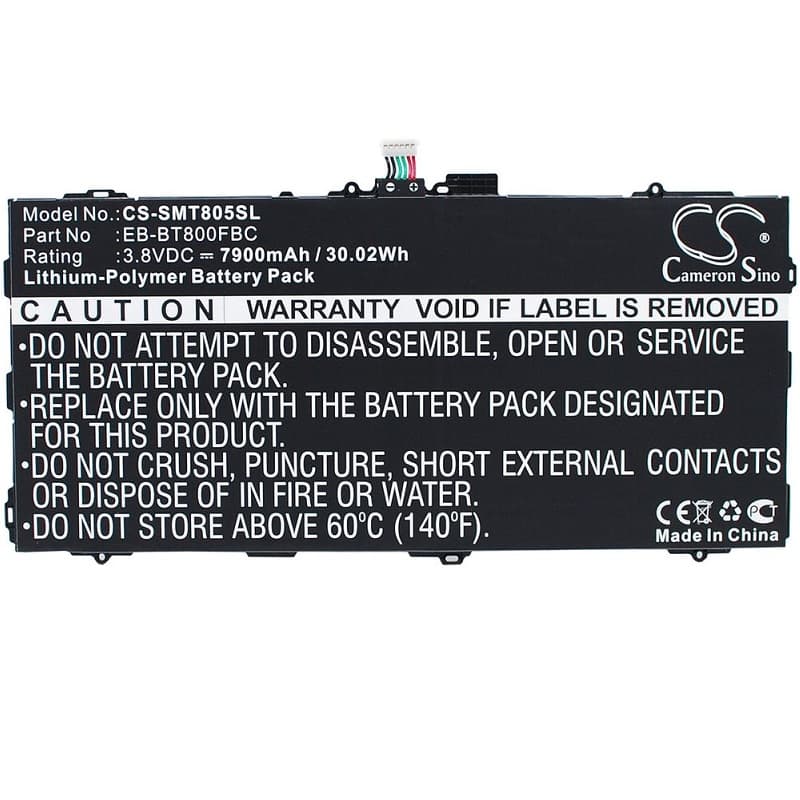 Batteri EB-BT800FBE till Samsung Galaxy Tab S 10.5, 3.8V, 7900mAh