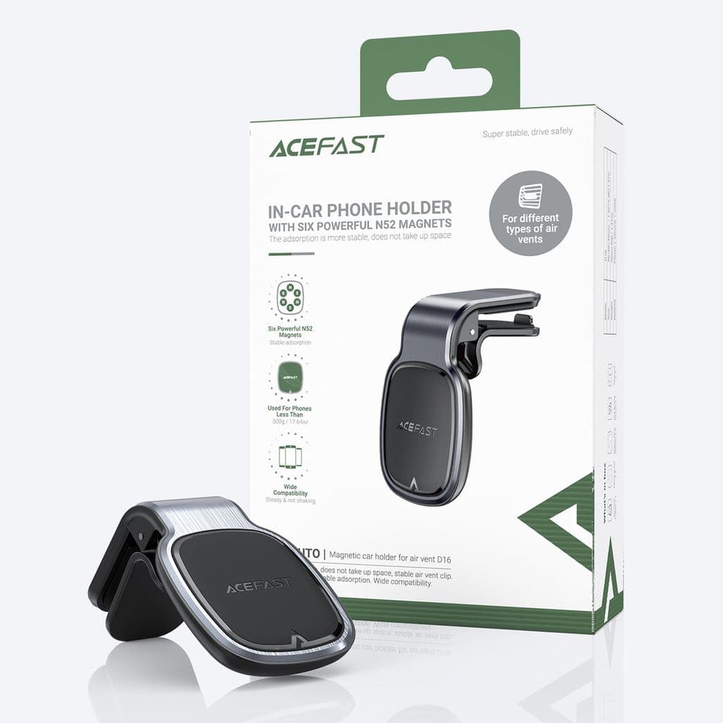 Acefast Magnetisk biltelefonhållare för luftventil - Grå