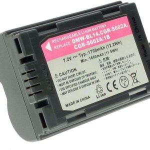 Batteri till CGR-S602 / DMW-BL14 ersättningsbatteri