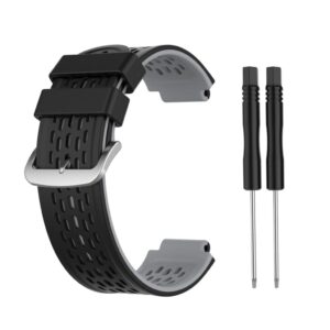 Garmin Approach S2 / S4 Tvåfärgat Klockarmband i Silikon - Svart / Grå