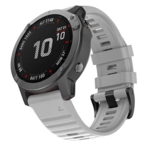 Garmin Fenix 7/7 Pro/Quatix 7/7Pro Klockarmband i Silikon - Grå