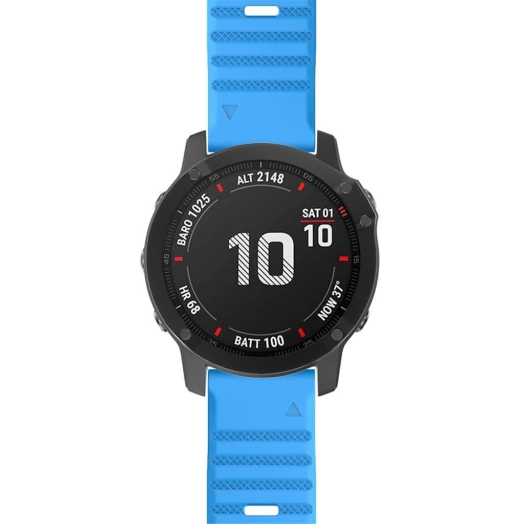 Garmin Fenix 7/7 Pro/Quatix 7/7Pro Klockarmband i Silikon - Blå - Bild 3