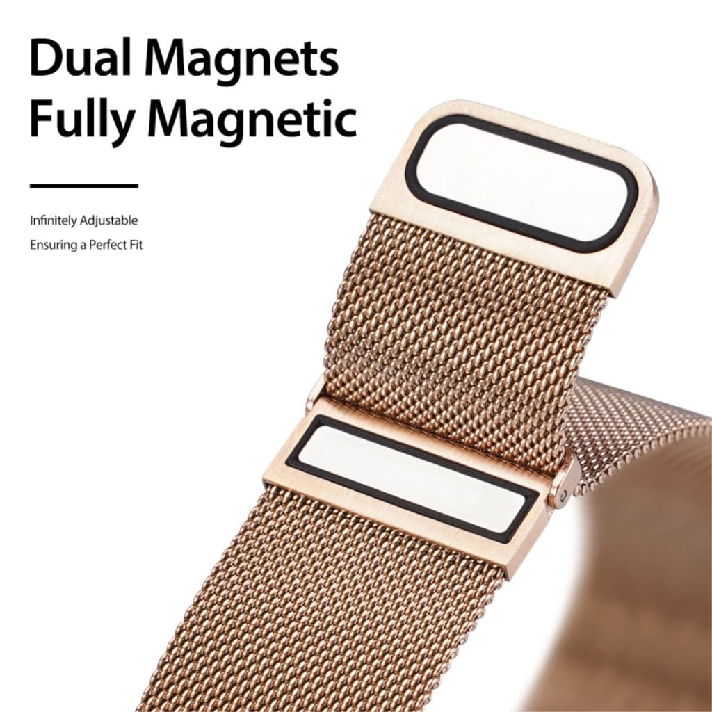 Dux Ducis Apple Watch 42/44/46/49mm Klockarmband Milanese - Guld