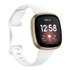 Fitbit Versa 4 / Versa 3 / Sense klockarmband - Vit