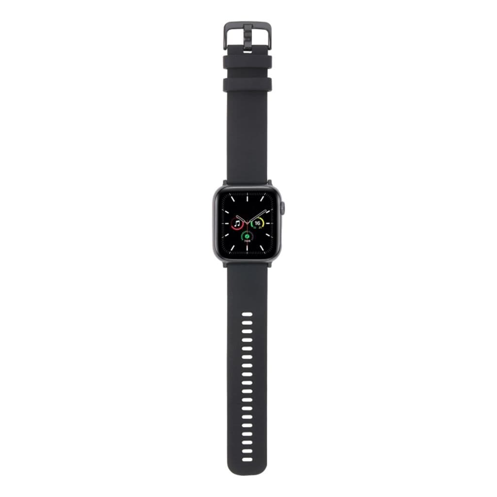 Apple Watch 38/40/41/42mm Silikon Klockarmband - Svart