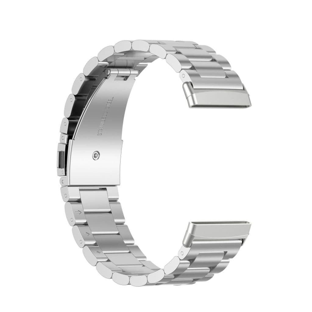 Fitbit Versa 4/3/2 Klockarmband i rostfritt stål – Vit