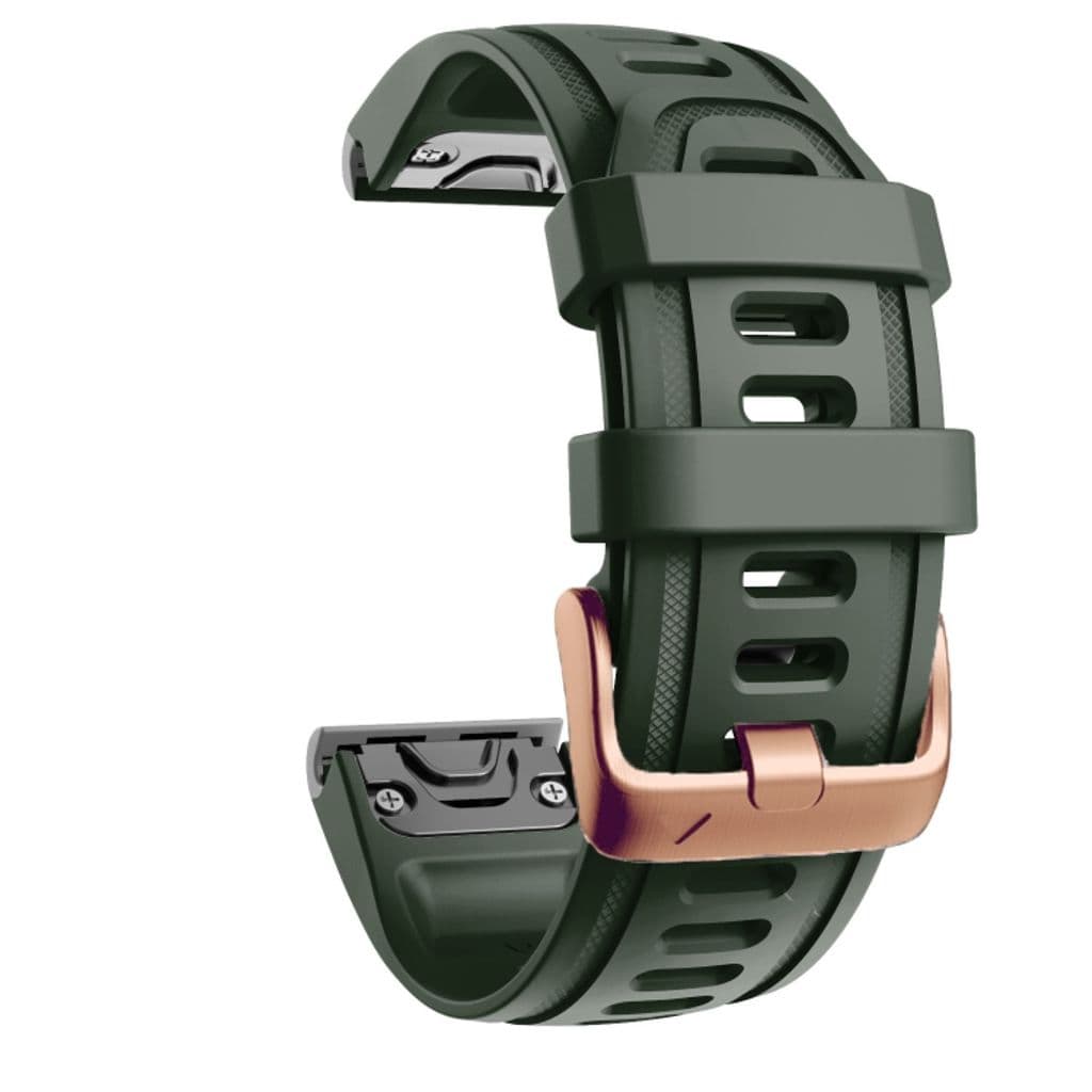 Garmin Fenix 7S / 6S Pro / 5S Plus Klockarmband i Silikon - Grön